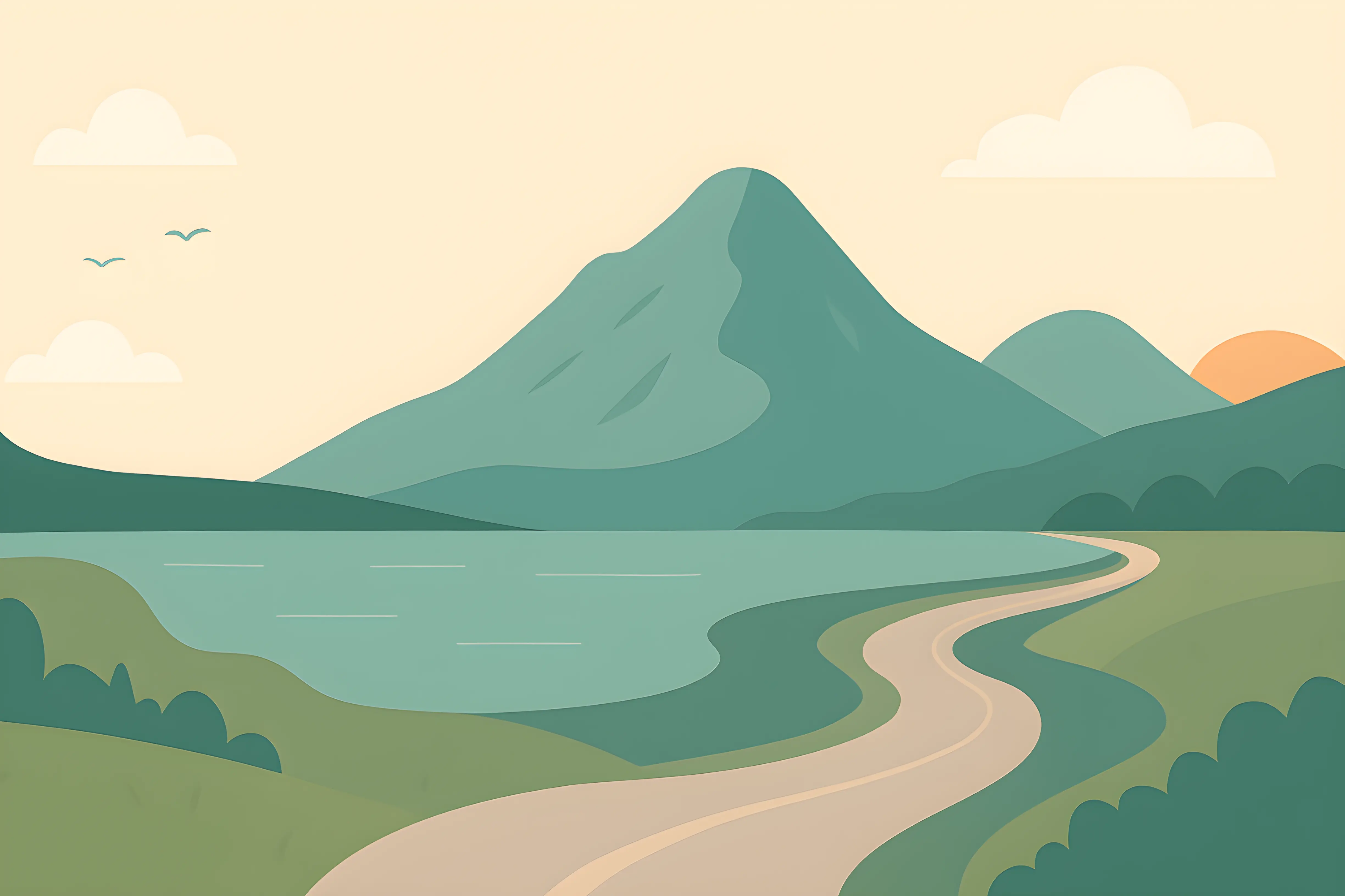 Mountain landscape background